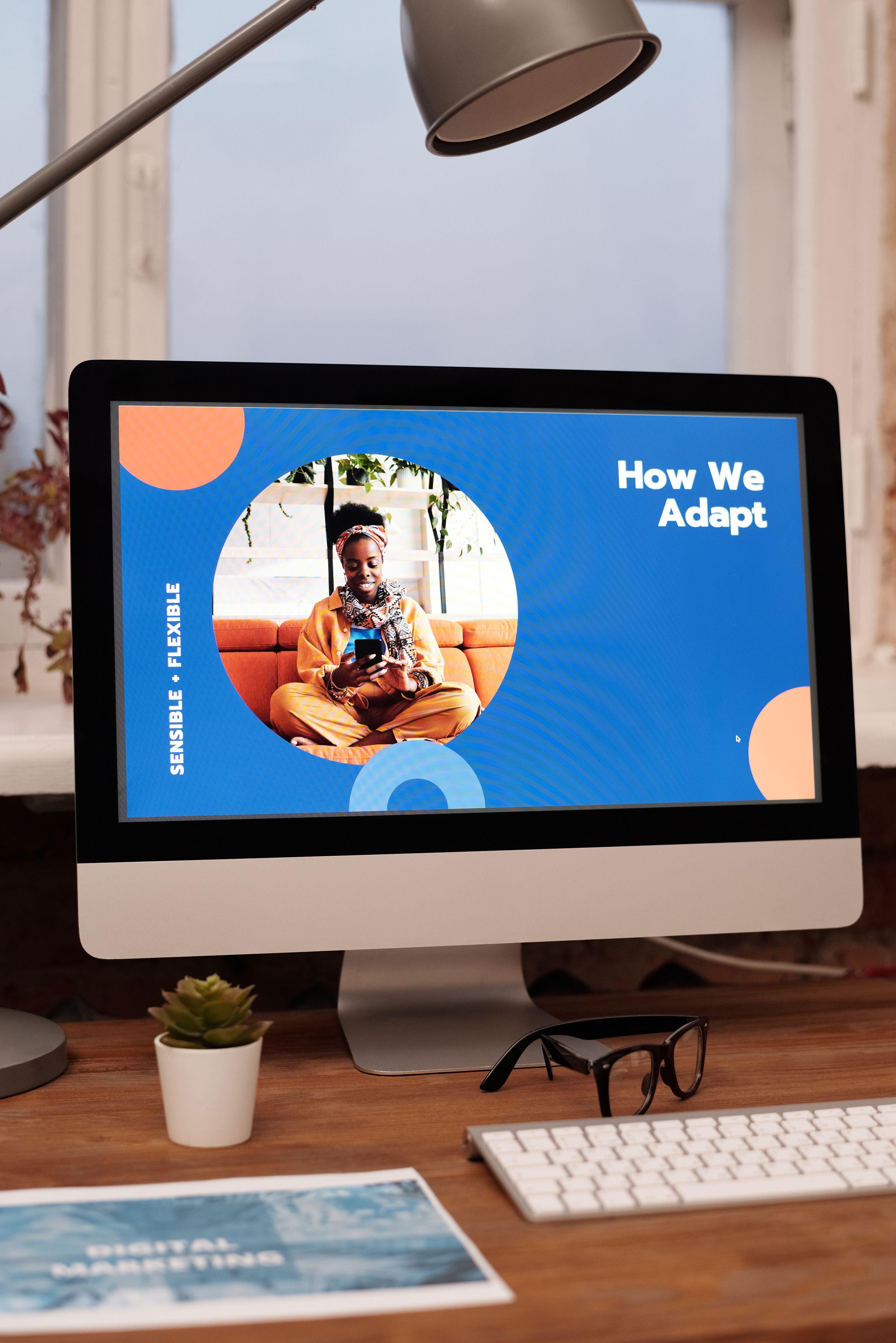 Placeholder — analytics dashboard on a laptop screen